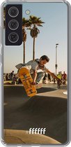 6F hoesje - geschikt voor Samsung Galaxy S21 FE -  Transparant TPU Case - Let's Skate #ffffff