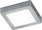 LED Plafondlamp - Plafondverlichting - Nitron Zonin - 12W - Warm Wit 3000K - Vierkant - Mat Nikkel - Aluminium