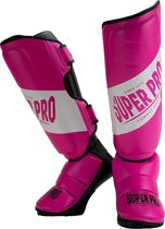 Super Pro Combat Gear Rebel Scheenbeschermers Roze/Zwart/Wit Extra Extra Small