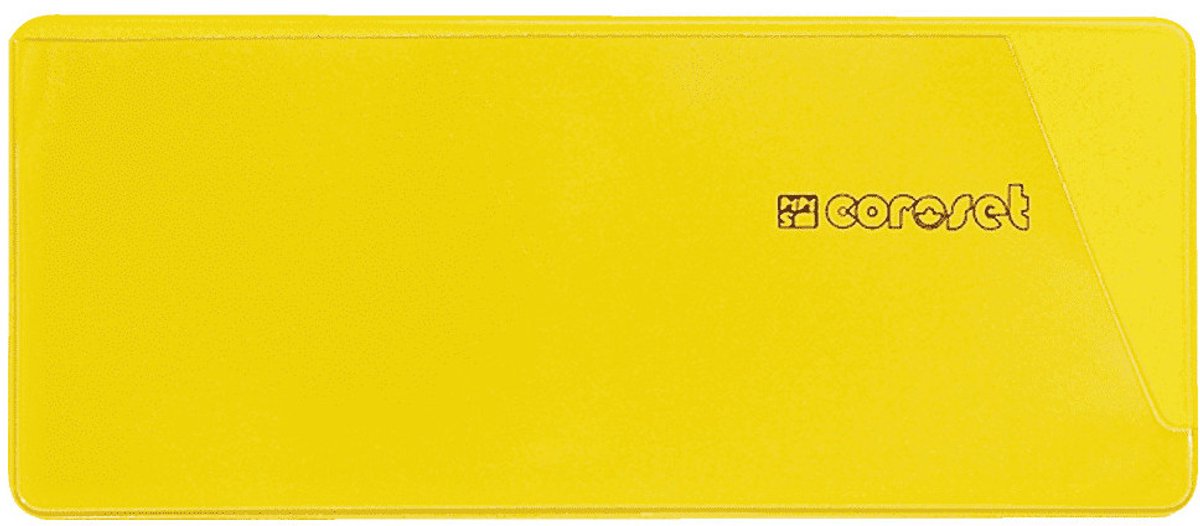 Coroset® magnetische Etikettenhouder, geel, 220x81mm, 50/VE
