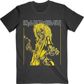 Iron Maiden Heren Tshirt -XL- Yellow Flyer Zwart