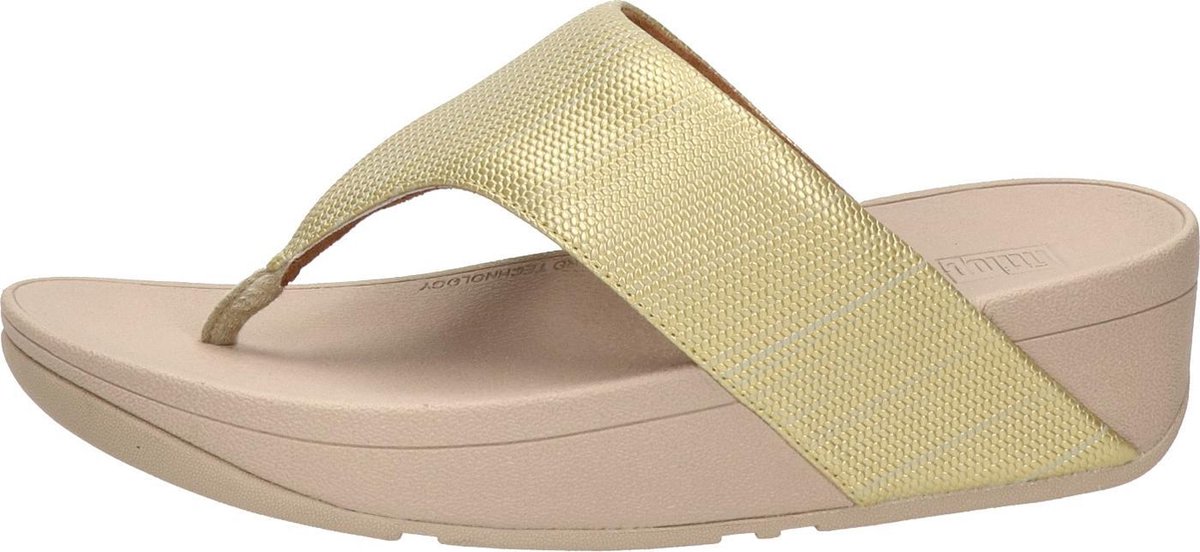 Fitflop Slippers - Maat 38 - Vrouwen - geel/beige | bol.com