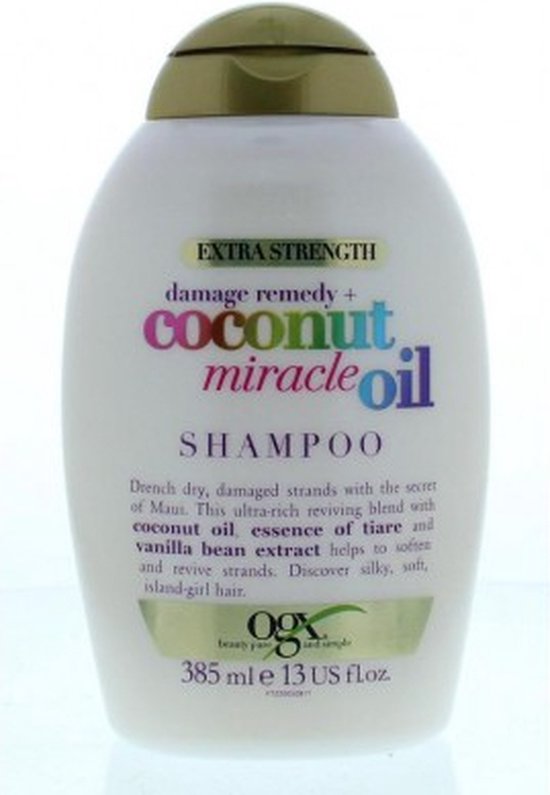 Herstellende Shampoo OGX Coconut MIracle Oil Beschadigd Haar (385 ml)