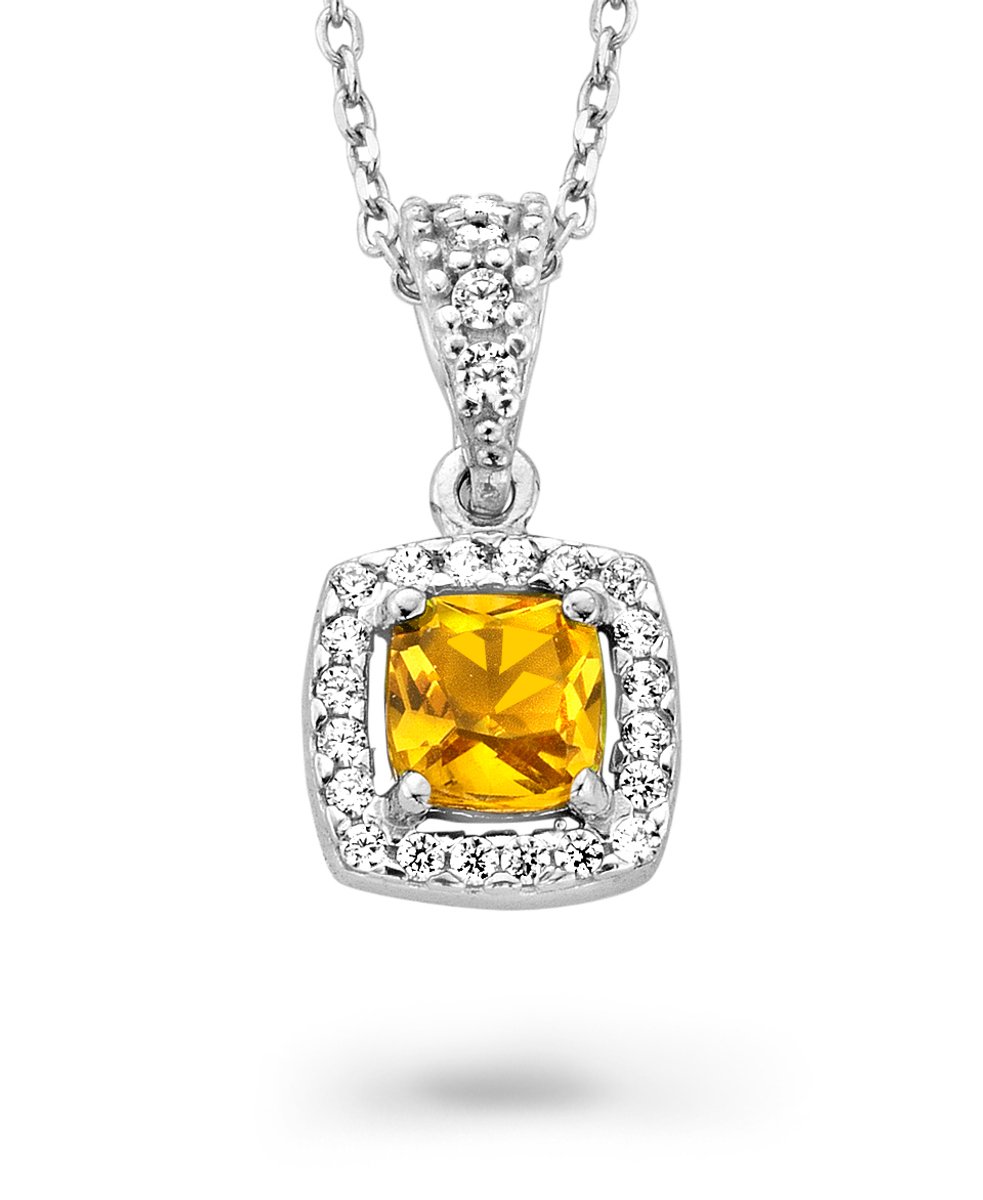 Orphelia ZH-7199/CH - CHAIN WITH PENDANT PRINCESS - 925 silver - cubic zirkonia - 45 cm