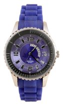 Alpha Saphir  231C Horloge - Rubber - Blauw - Ø 42 mm