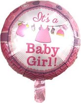 Ballon geboorte meisje, 18 inch kindercrea