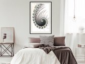 Artgeist - Schilderij - Fractal Spiral (positive) - Multicolor - 40 X 60 Cm
