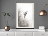 Poster - Hummingbird in Shades of Grey-40x60