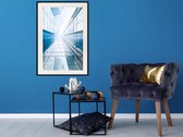 Poster - Steel and Glass (Blue)-20x30