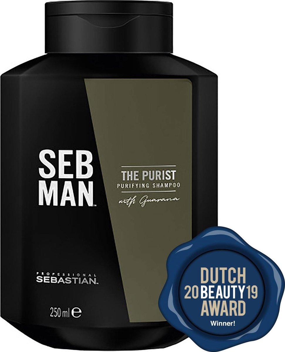 SEB MAN The Purist Anti-Dandruff Shampoo 250ml - Anti-roos vrouwen - Voor Alle haartypes