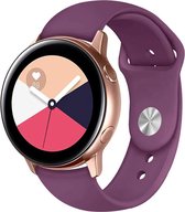 Siliconen Smartwatch bandje - Geschikt voor  Samsung Galaxy Watch Active sport band - paars - Horlogeband / Polsband / Armband