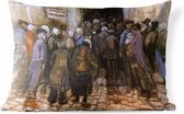 Buitenkussens - Tuin - De armen en het geld - Schilderij van Vincent van Gogh - 60x40 cm