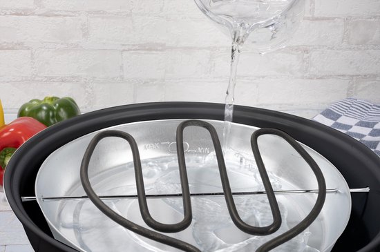 alpina Elektrische BBQ - Tafel-Barbecue - Geen Rook - Binnen Barbecueën - 1250W - Ø 30 Cm - Zwart van Alpina — afbeelding 5