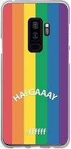 6F hoesje - geschikt voor Samsung Galaxy S9 Plus -  Transparant TPU Case - #LGBT - Ha! Gaaay #ffffff