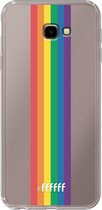 6F hoesje - geschikt voor Samsung Galaxy J4 Plus -  Transparant TPU Case - #LGBT - Vertical #ffffff