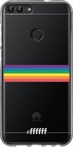 6F hoesje - geschikt voor Huawei P Smart (2018) -  Transparant TPU Case - #LGBT - Horizontal #ffffff