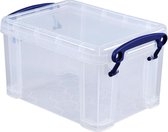Really Useful Box - RUP - Stapelbare opbergdoos 1.6 Liter, 195 x 135 x 110 mm - Transparant - opbergbox