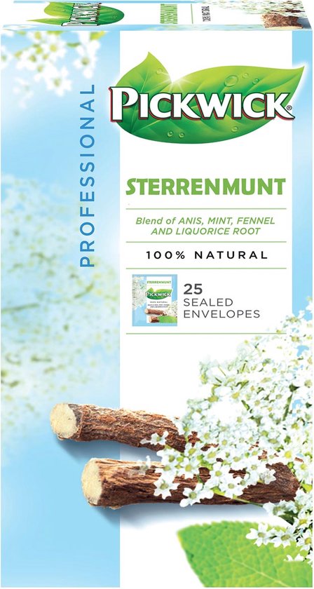 Pickwick Thee Sterrenmunt - Pak 25 zakjes