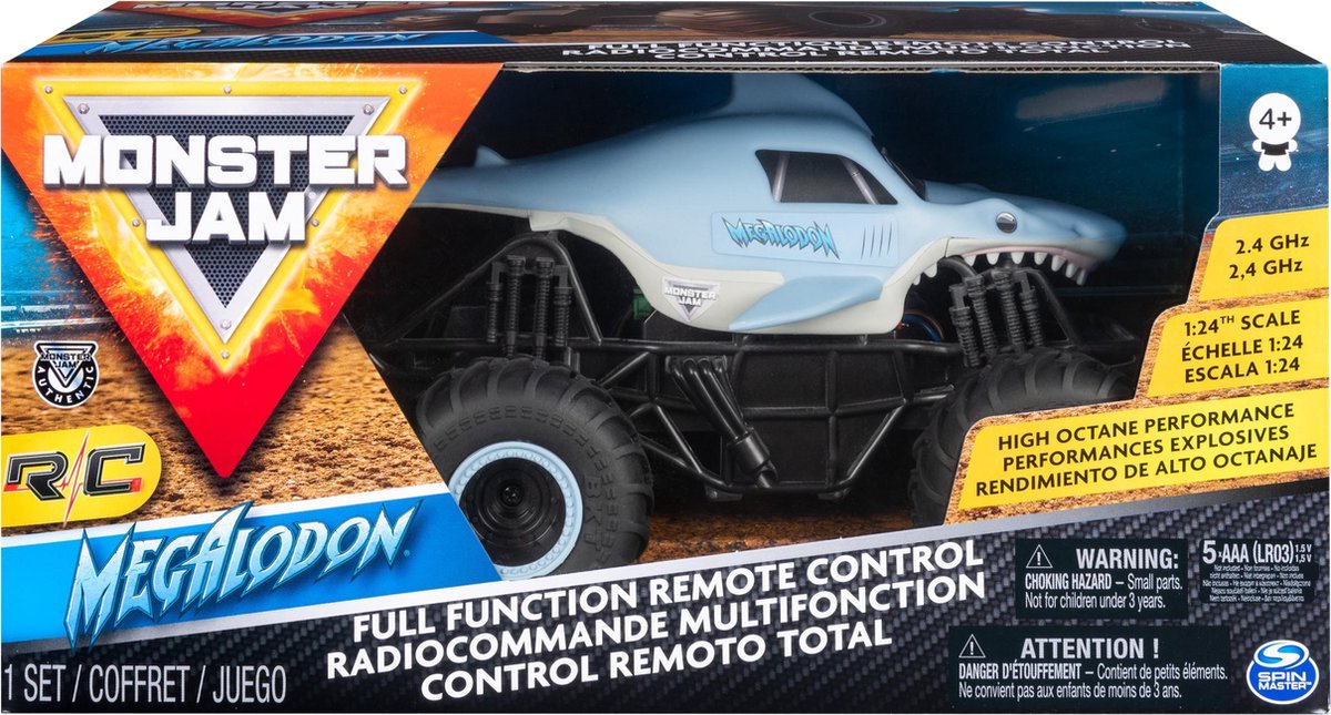 Monster Jam - Megaladon - RC Voertuig - Schaal 1:24 - 2,4 GHz - Monster Jam