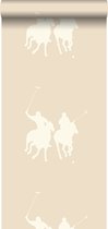 ESTAhome behang polo spelers beige - 115627 - 53 cm x 10,05 m