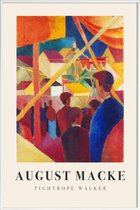 JUNIQE - Poster in kunststof lijst Macke - Tightrope Walker -40x60
