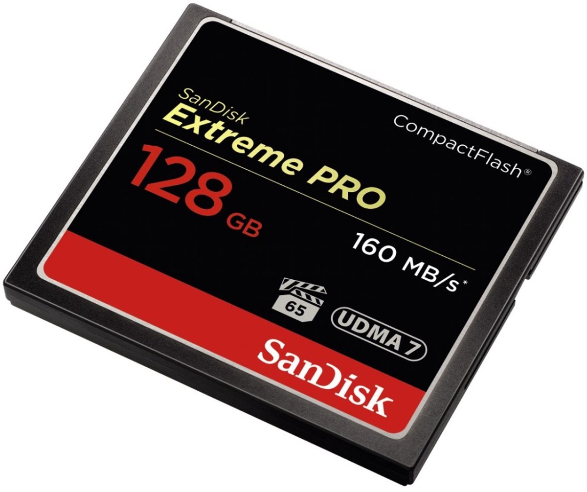 SANDISK Extreme PRO CompactFlash kaart 128 GB