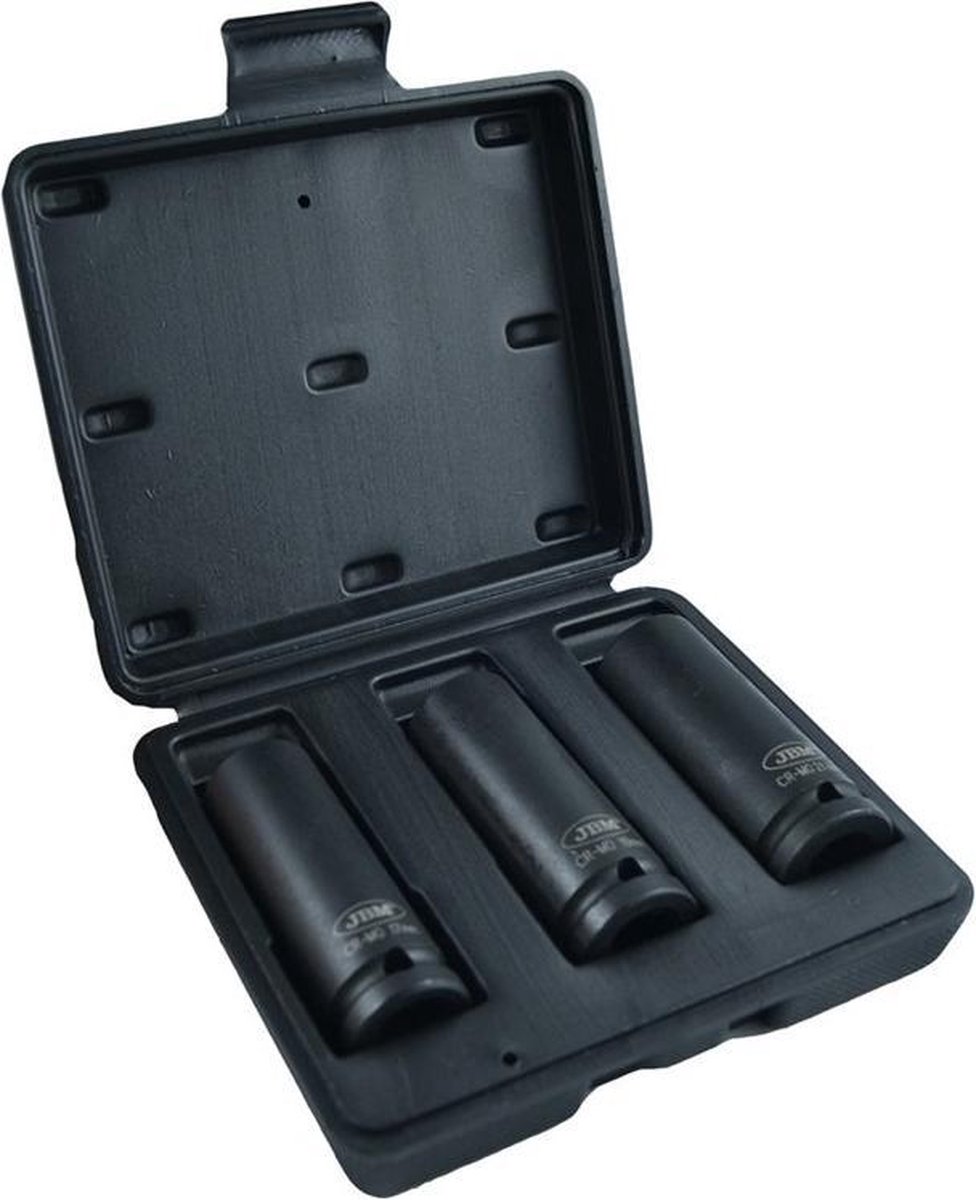 JBM Tools | Lang slagdoppenset 3-dlg hex.