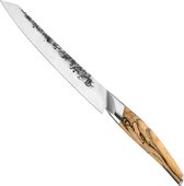 Couteau à découper Katai forgé 20cm - Bois de racine - Dans une boîte cadeau en bois