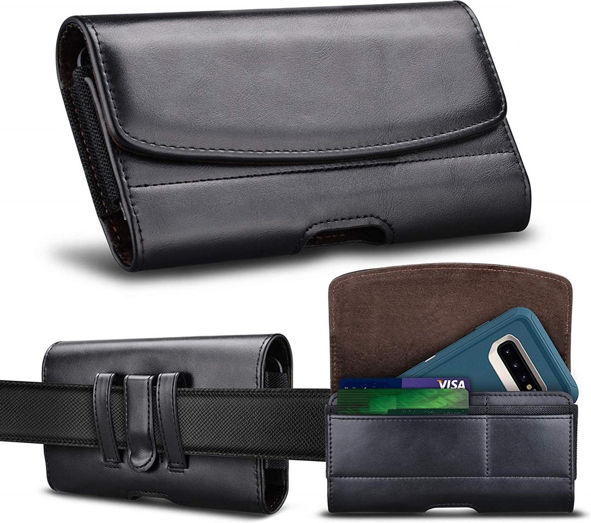 Luxe Riem Holster Hoesje 4.5 Hoesje Zwart