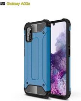 Voor Samsung Galaxy A02s Magic Armor TPU + pc combinatiebehuizing (blauw)