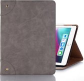 Retro Book Style Horizontale Flip PU Leather Case voor iPad Pro 12,9 inch (2018), met houder & kaartsleuven & portemonnee (grijs)