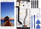 Lcd-scherm en Digitizer volledige montage met frame voor Lenovo K5 Note (wit)
