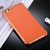 Voor iPhone 8 Plus / 7 Plus SULADA Colorful Shield Series TPU + Plating Edge beschermhoes (oranje)