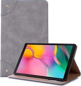 Retro Book Style Horizontale Flip Leren Case voor Galaxy Tab A 10.1 (2019) T510 / T515, met houder & kaartsleuven & portemonnee (grijs)