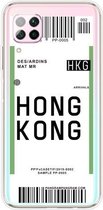 Voor Huawei P40 Lite 4G Boarding Card Series Pattern TPU beschermhoes (Hong Kong)