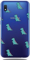 Voor Galaxy A10 Lucency Painted TPU Protective (Mini Dinosaurus)