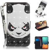 Voor Galaxy A71 3D Formule Patroon Magnetische Aantrekkelijkheid Horizontale Flip Leren Case met Lanyard, Steunhouder & Kaartsleuf & Portemonnee (Angry Bear)