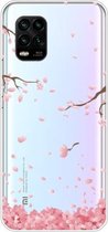 Voor Xiaomi Mi 10 Lite 5G schokbestendig geverfd TPU beschermhoes (kersenbloesems)