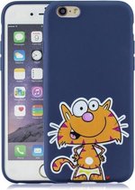 Schokbestendige beschermhoes Volledige dekking siliconen hoes voor iPhone 6 Plus / 6s Plus (Big face cat)