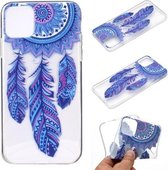 Voor iPhone 12/12 Pro Gekleurd tekeningpatroon Transparant TPU beschermhoes (windmolen)