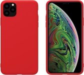 Voor iPhone 11 Pro NILLKIN met rubber omwikkelde TPU-beschermhoes (rood)