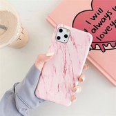 Voor iPhone 11 Pro Max TPU Smooth Marbled IMD Mobile Phone Case (Snowflake Powder F21)