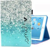 Voor iPad 10.2 inch Gekleurde Tekening Patroon Horizontale Flip Leren Case met Houder & Kaartsleuven & Fotolijst (Mooie Bubbels)