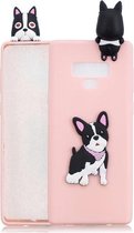 Voor Galaxy Note 9 3D Cartoon patroon schokbestendig TPU beschermhoes (schattige hond)