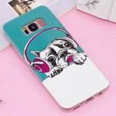 Voor Galaxy S8 + Noctilucent IMD Soft TPU Back Case Protector Cover