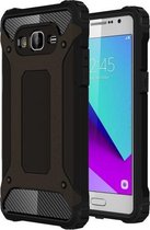 Voor Galaxy J2 Prime / G532 Tough Armor TPU + pc combinatiebehuizing (zwart)