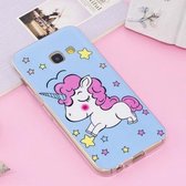 Voor Galaxy A5 (2017) Noctilucent IMD Horse Pattern Soft TPU Back Case Protector Cover