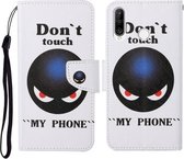 Voor Huawei P30 lite Gekleurde Tekening Patroon Horizontale Flip Leren Case met Houder & Kaartsleuven & Portemonnee & Lanyard (Black Planet)