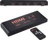 4X1 4K / 60Hz HDMI 2.0-schakelaar met afstandsbediening, EU-stekker