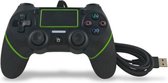 Voor PS4 Handvat Bedraad Handvat Kabel Gamecontroller (Zwart Groen)